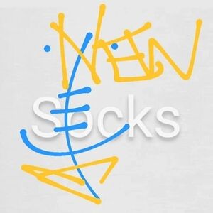 NEW Cozy Grey Air Plane Crew Socks